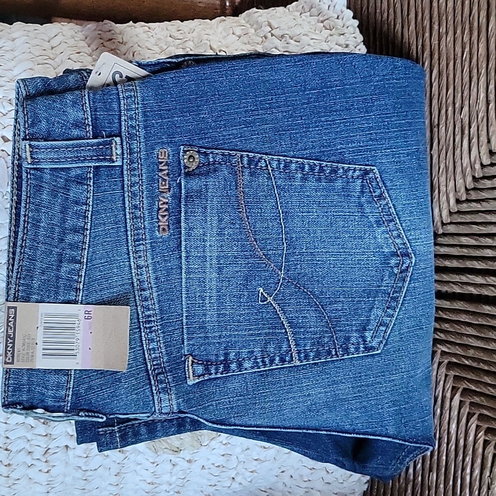 DKNY stretch bootcut jeans, size 6R
